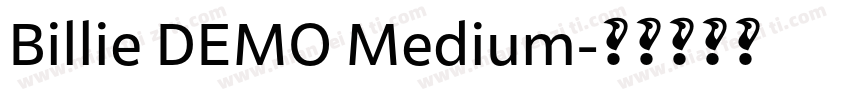 Billie DEMO Medium字体转换